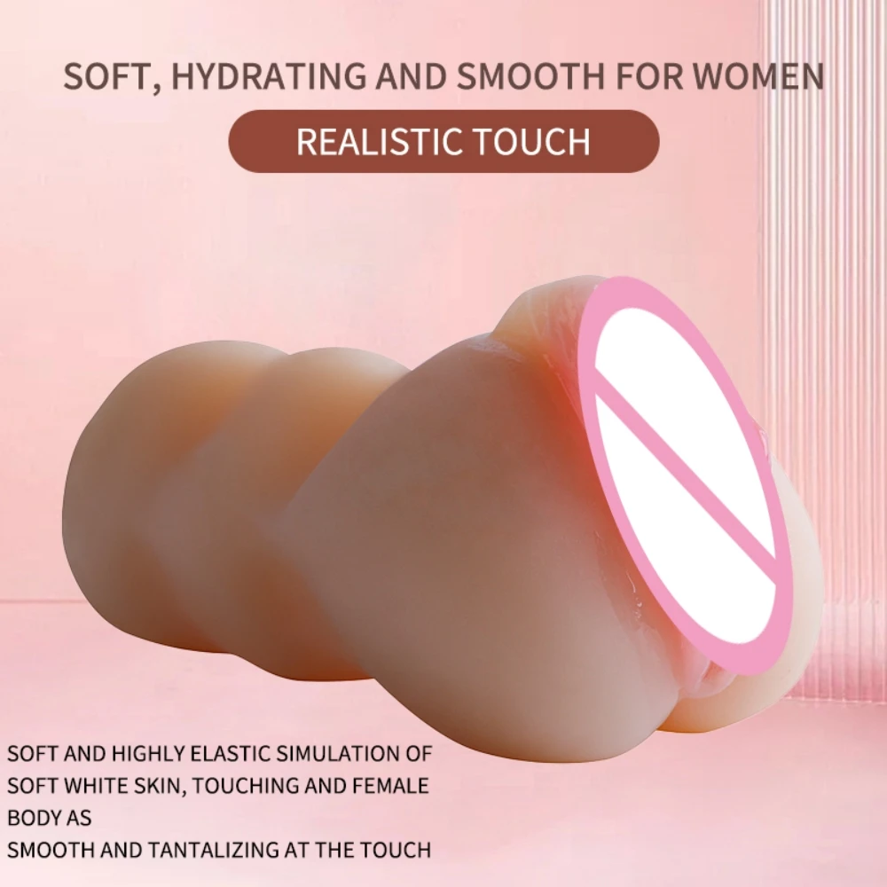 Soft Silicone Realistic Anal Artificial Pocket Pussy Male Masturbator Cup Adult Sex Toys for Men Intimate Erotic Toys