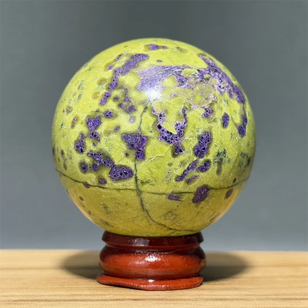 Natural Rare And Noble Atlantis Energy Ball Reiki Meditation Healing Witchcraft Divination Massage Home Decoration Gift+Base