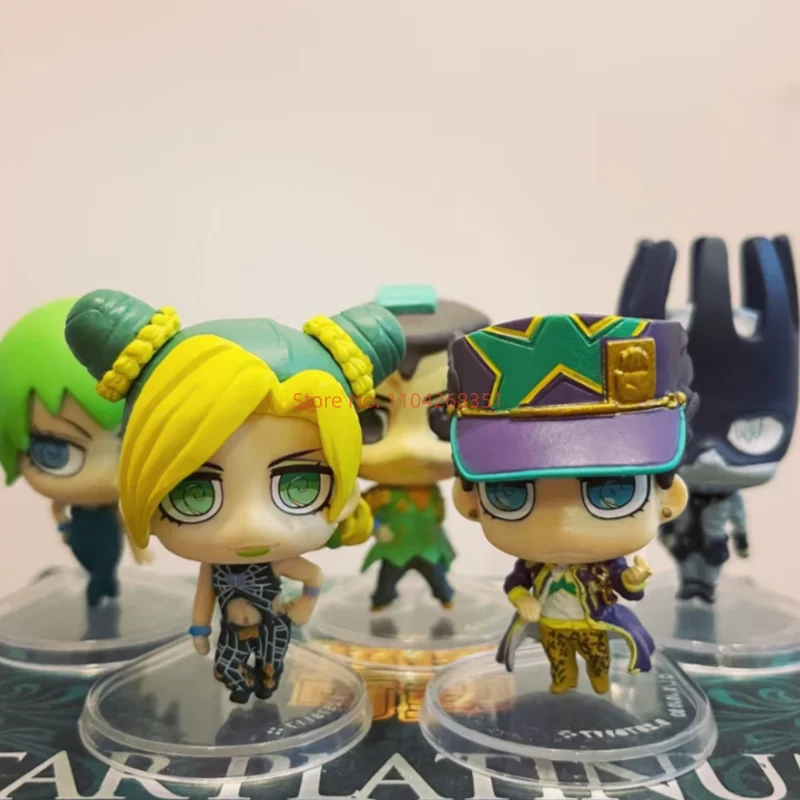 Jojo'S Bizarre Adventure Gashapon juguetes Jolyne Cujoh Foo Fighters Kujo Jotaro Ermes Costello versión Q figura bonita adornos Juguetes