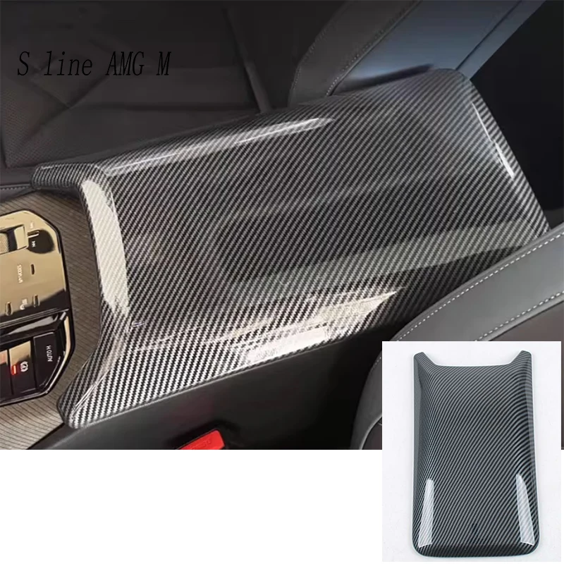 

For BMW X3 G45 2025 Car Styling Armrest Mat Center Console Arm Rest Box Pads Carbon fiber Protection Cushion Cover Sticker Trim