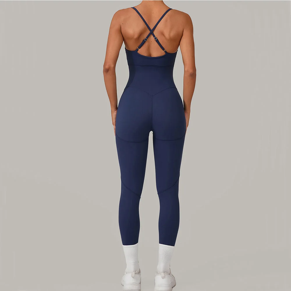 

Yoga Set Women's Tracksuit Jumpsuits One-Piece Suit Sleeveless Gym Push Up Workout Clothes Fitness Bodysuit Sportswear Rompers