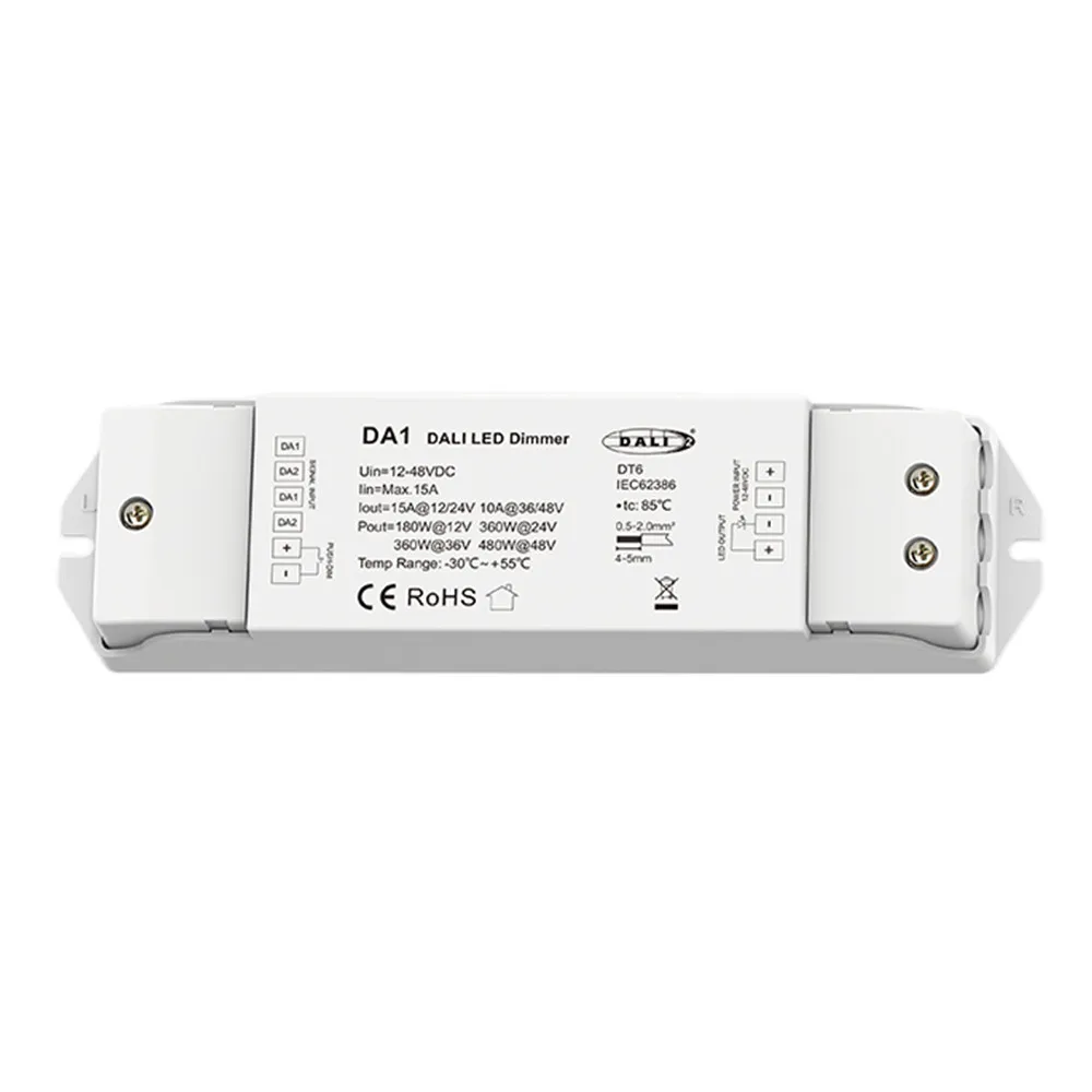 Skydance DALI CV PWM Digital Dimmer DC12/24V 1/4 DALI Address,  Automatically Assigned By DALI Master 1/4 Channel Display