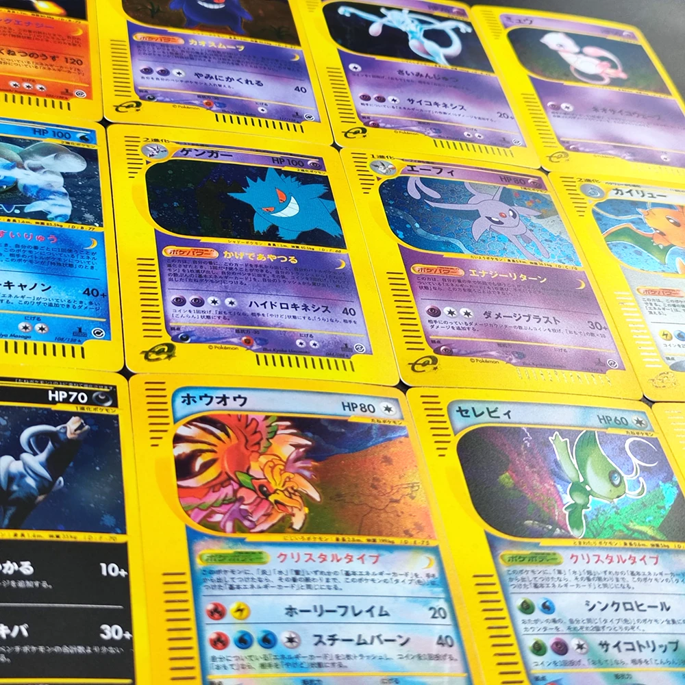 การ์ดสะสมโปเกมอนญี่ปุ่น 12 ชิ้น ชาริซาร์ด เก็นการ์ มิว โฮ-โอ การ์ดเดี่ยวทำเอง ของเล่นสะสมการ์ดเกมอนิเมะคลาสสิก