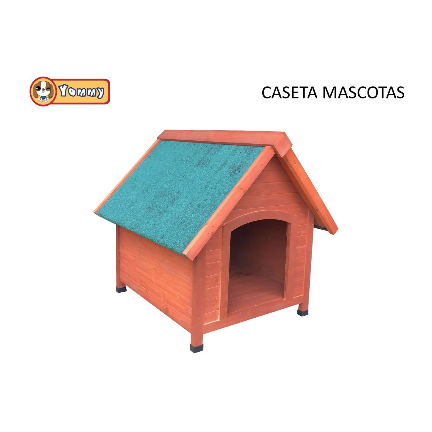 Modern Luxury Solid Cedar Wood Pet House 78*88*82 cm Easy to Clean Multifunctional Dog Cages with Open Door Outdoor Use
