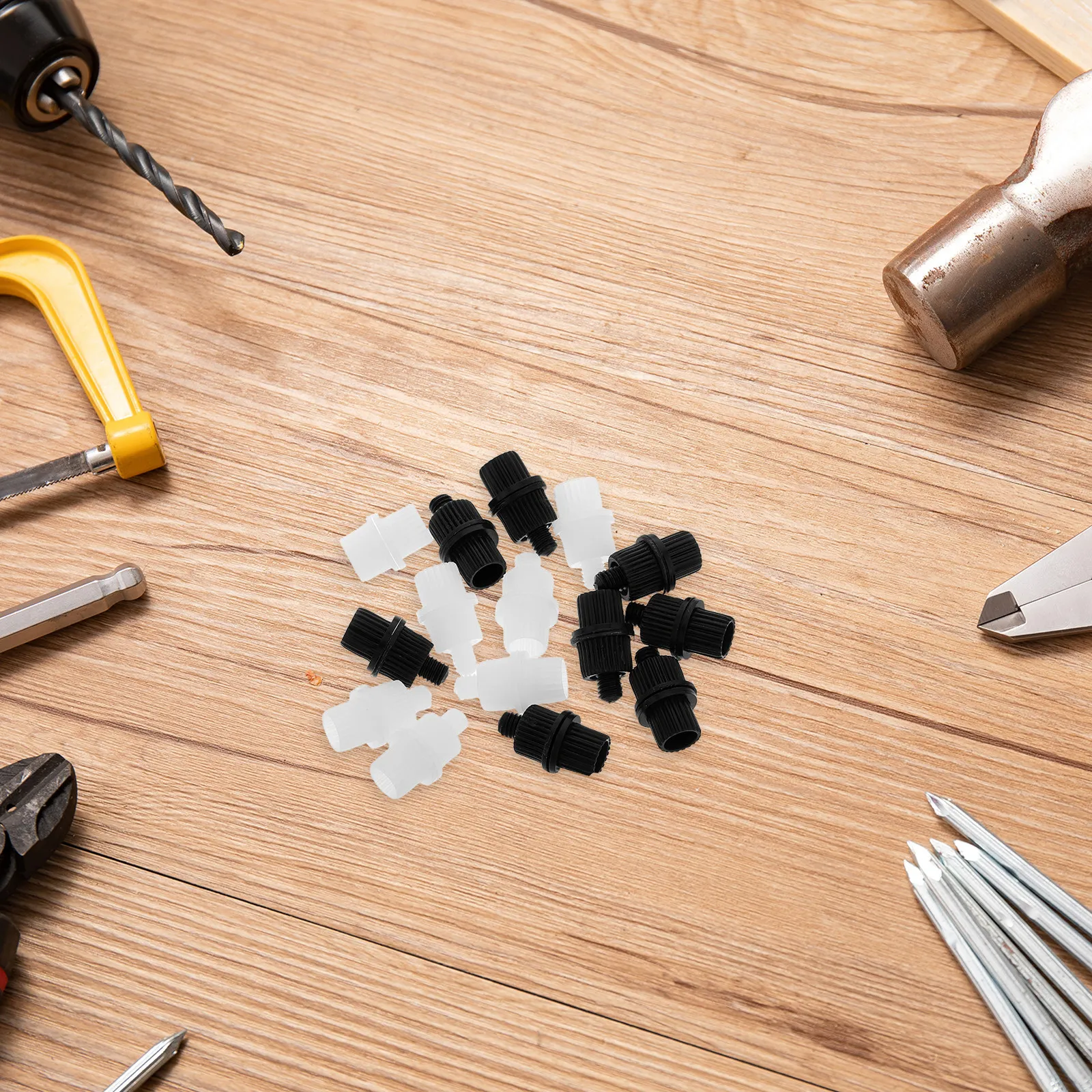 16Pcs Motorcycle License Plate Screws Nylon Kit - Secure Mounting Easy Installation Wide Compatibility Sleek Design Fade