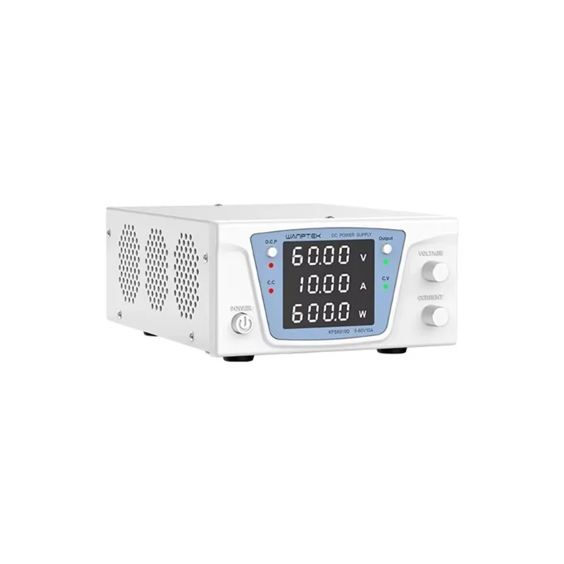 BENCH DC ADJUSTABLE POWER SUPPLY, DC POWER SOURCE, 60V 10A, LAB, REPAIR, ELECTRONICS DESIGN, ELECTROPLATE, KPS6010D