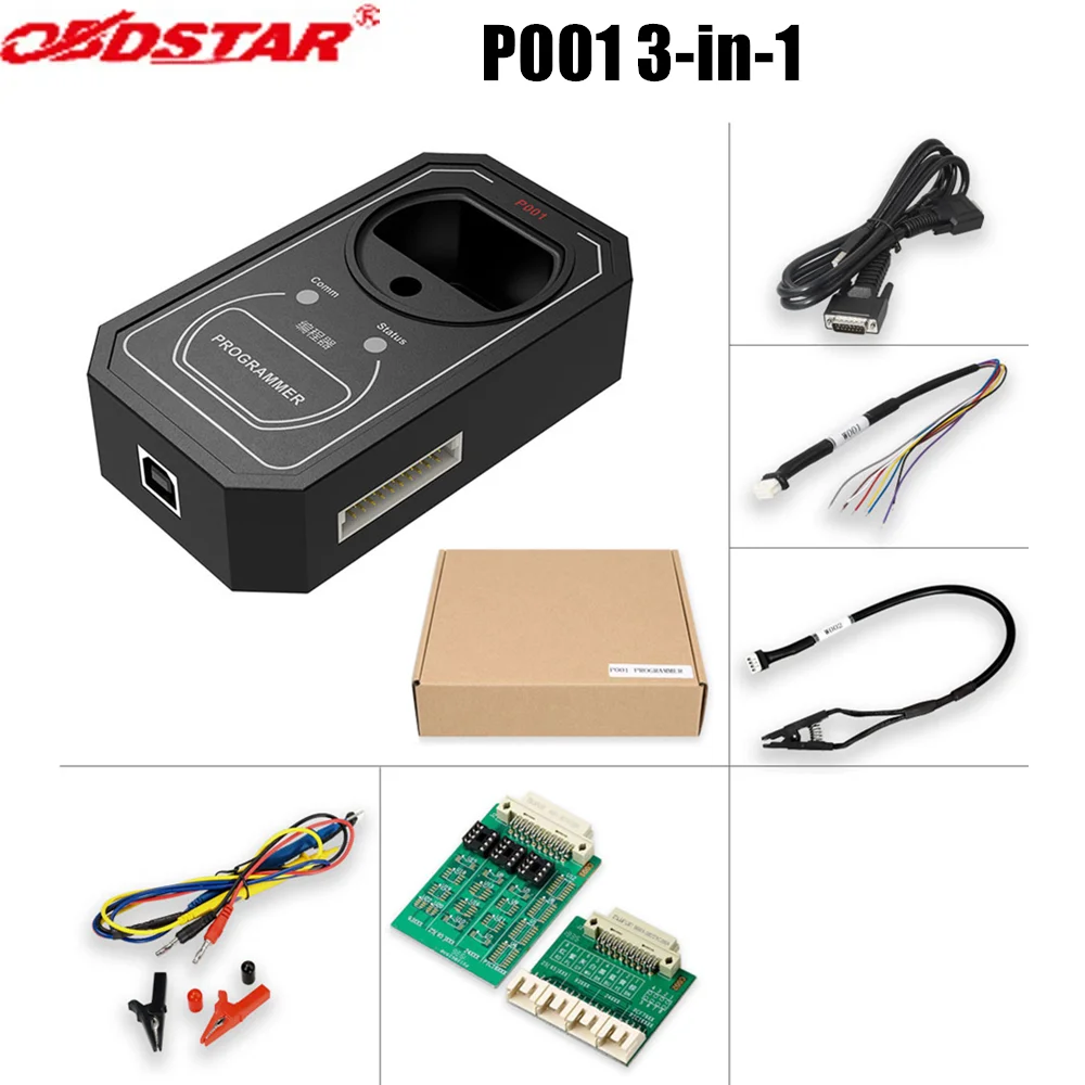 OBDSTAR P001 Programmer RFID & Renew Key & EEPROM Functions 3 in 1 Work with OBDSTAR X300 DP Master