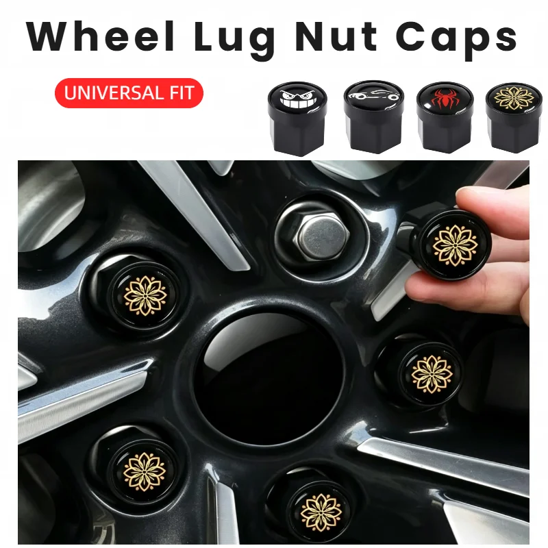 20Pcs Universal Wheel Lug Nut Covers 17mm 19mm 21mm Anti Rust Auto Hub Bolt Caps Car Wheel Screw Protector Exterior Decoration