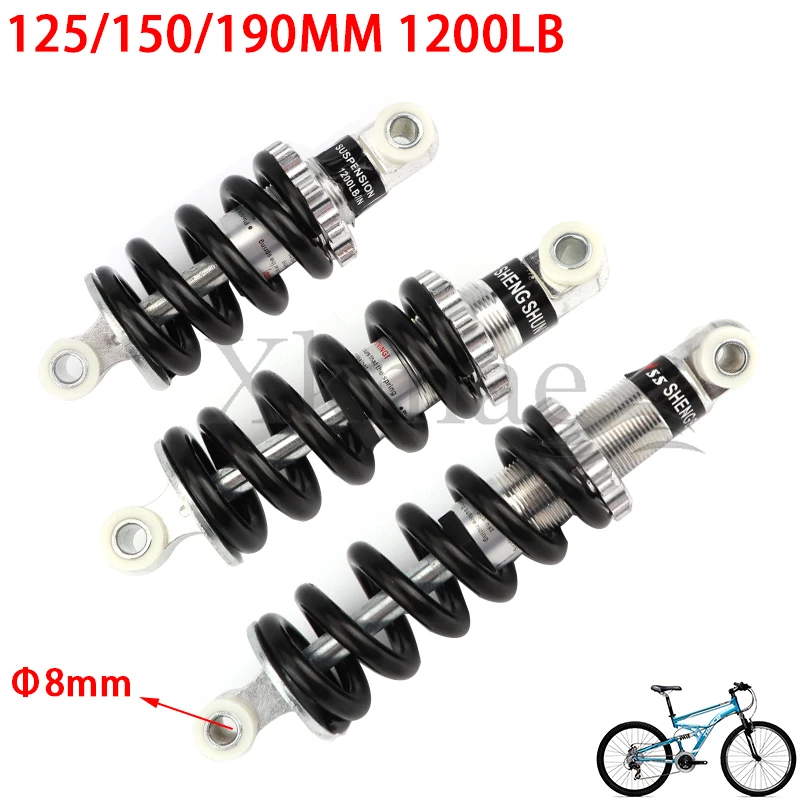 

125MM 150MM 190MM 1200LB rear suspension shock for Electric Scooter Bike 47cc 49CC Mini Moto Dirt Bike ATV Quad Pocket Bike