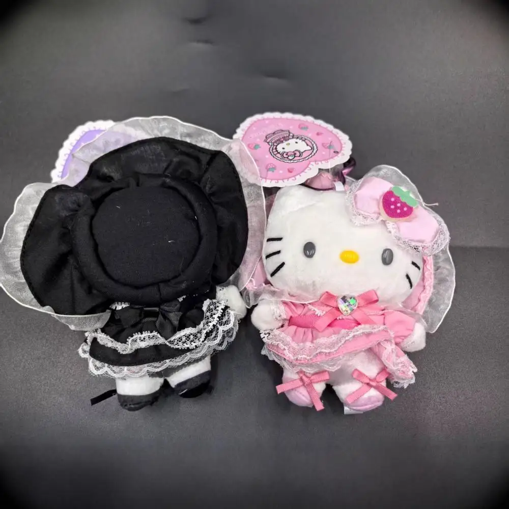 kawaii سانريو خادمة لولي مرحبا كيتي القط أفخم دمية الحب زر قلادة الديكور مفتاح سلسلة الفتيات ألعاب إبداعية هدية عيد ميلاد