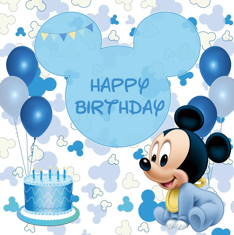 صور خلفية الوليد التصوير ميكي ماوس الأذن التصوير خلفيات التصوير الفوتوغرافي الطفل حفلة عيد ميلاد راية