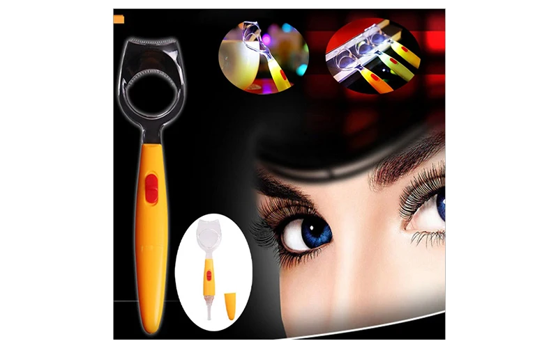 Eyelash apparatus Eyeliner, lighted for mascara