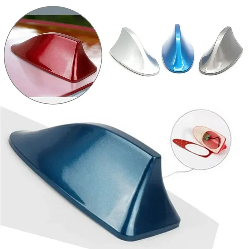 Car Radio Shark Fin Car Shark Antenna Radio FM Signal Design for All Automobiles Aerials Auto Exterior Styling Replacement Parts