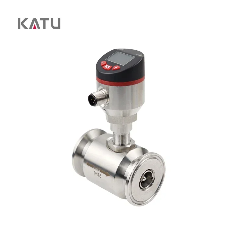 KATU FM120 External Thread Digital Turbine Flow Meter for water