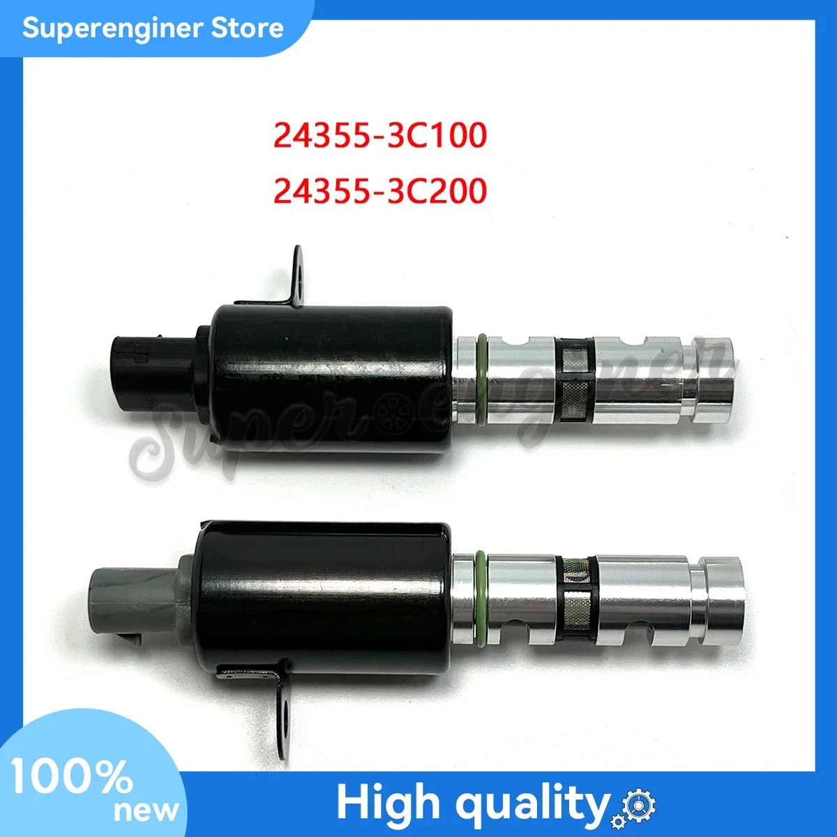 

24355-3C100 & 24355-3C200 Exhaust&Intake Variable Timing Control Solenoid Valve VVT For HHyundai Veracruz Azera Santa Fe Kia