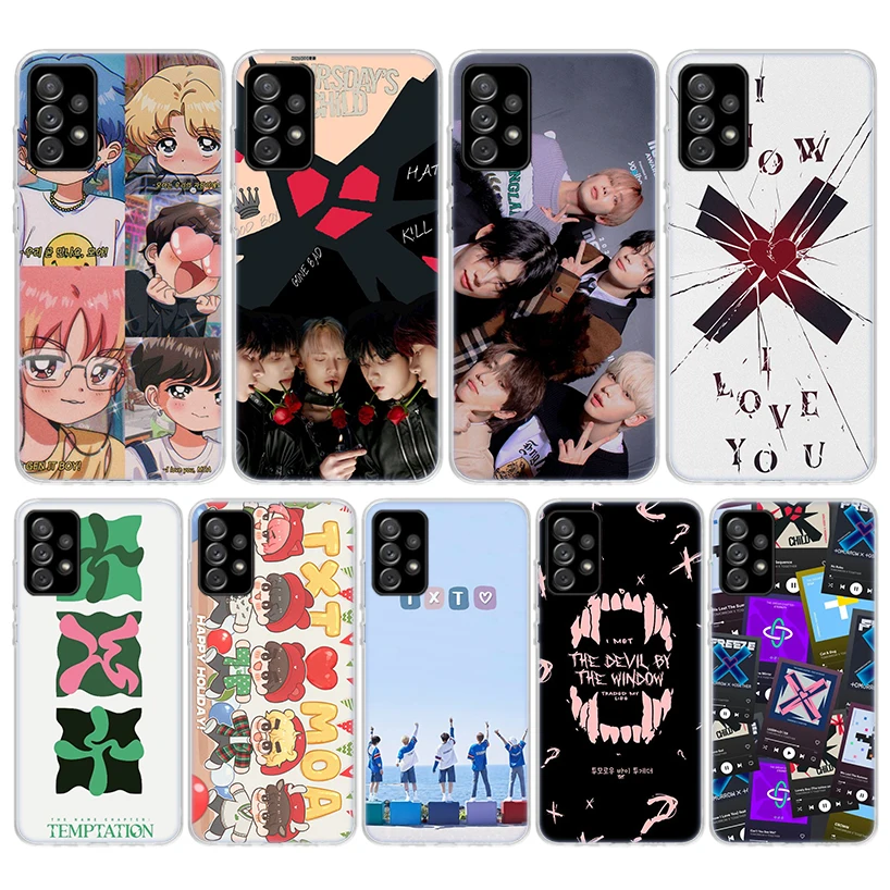 Мягкий чехол для телефона T-Txt Boy Band Kpop для Samsung Galaxy A51 A50 A71 A70 A10 A20E A30 A40 A41 A31 A21S A11 A6 A7 A8 A9 Plus 2018