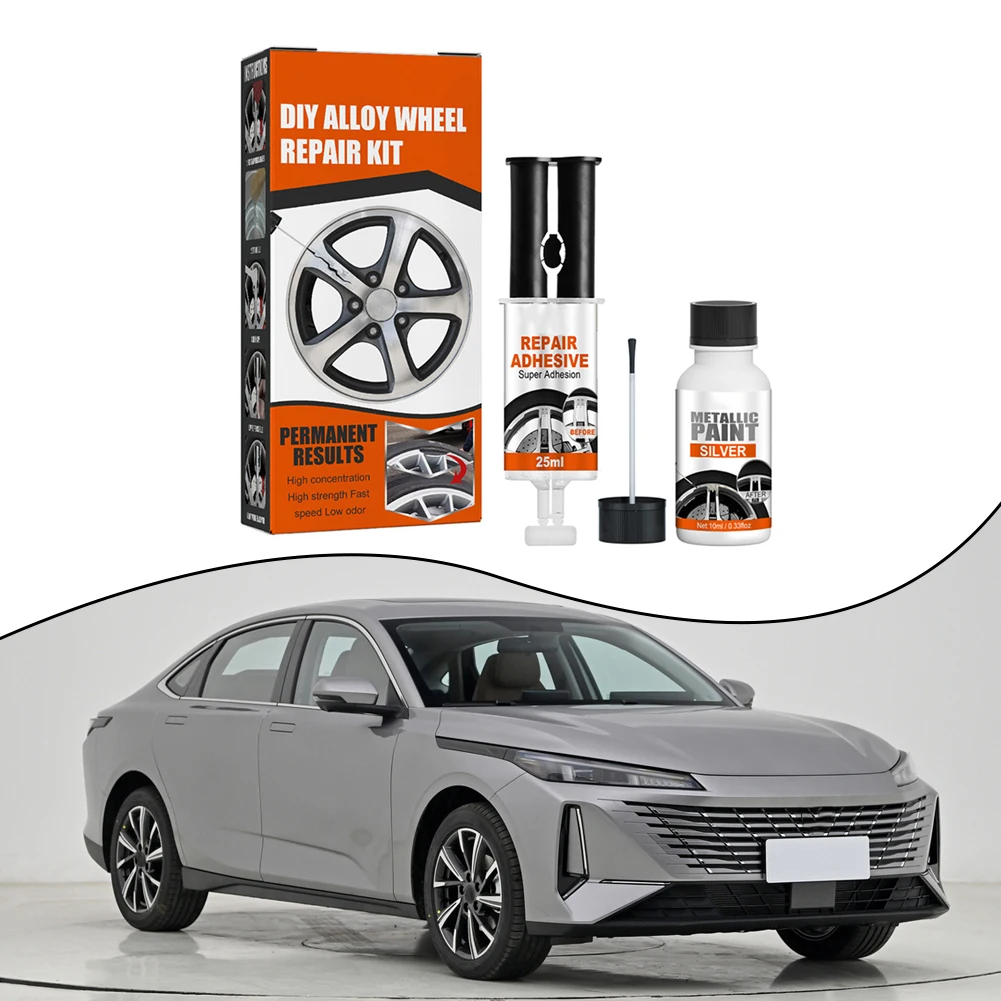 Easy To Use Scratch Kit For Alloy Wheels Car Wheel Repair Kit Anti-rust Formula Long-term Use Prevents Dirt Damage