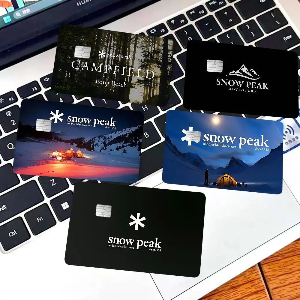 S-Snow COOL Peak Credit Card Skin Stickers for VISA Bank Card Transportation Card Waterproof Sticker Anti-scratch Women Gift