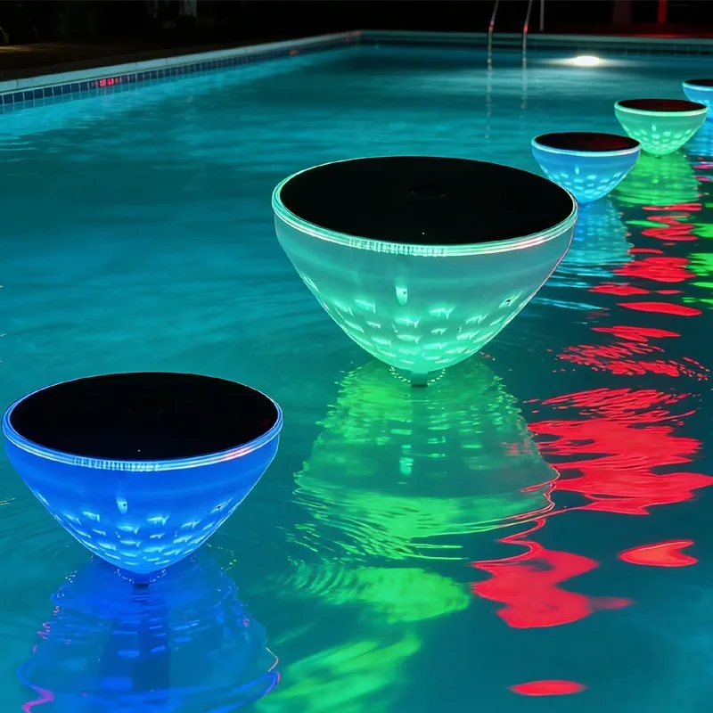 Floating Solar Pool Lights Waterproof Pool Lights With Rgb Color Changing 5 Lighting Modes Pond Lamp For Swimming Pool
