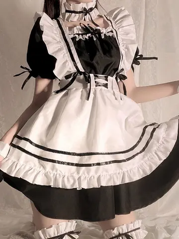 Lågbröstad städerska kostym Lolita Sexig Lolita Anime Söt Japansk mjuk tjejkostym Genshin Impact Cosplay Välsignelse av invånare Användning 6 best sales kawaii-dräkt - №6