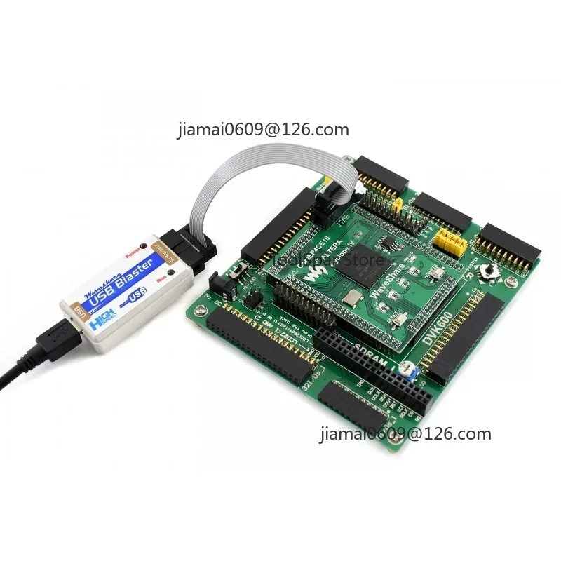 USB Blaster Download Cable, FPGA/CPLD Programmer Compatible with Altera JTAG High-Speed