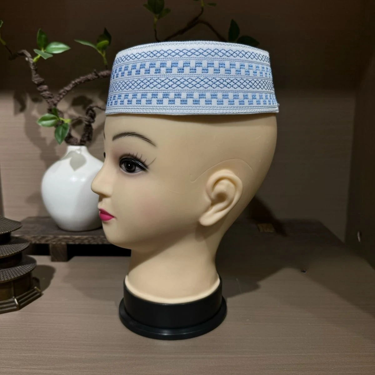 Gorros musulmanes para hombres, ropa para niños, gorro Kipa Kufi, oración islámica saudita, turbante bordado de lujo, envío gratis, impuesto de Turquía, 03324