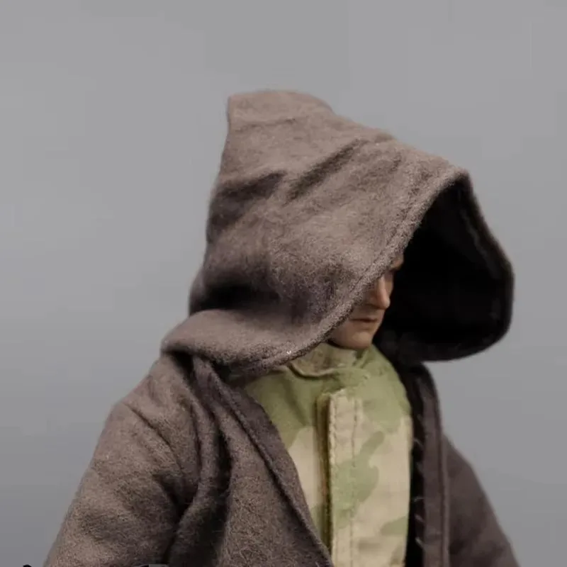 1/6 스케일 갈색 망토 전쟁 가운 유니버설 판초 의류 모델 12 ''액션 피규어 바디 액세서리 인형 완구