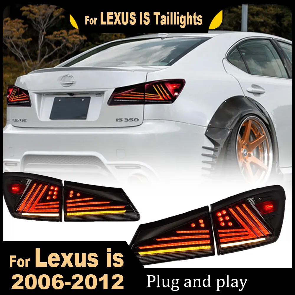 Car TailLight for Lexus is 2006 2007 2008 2009 2010 2011 2012 LED Taillight Assembly Dynamic Sequential Turn Signals DRL Reverse