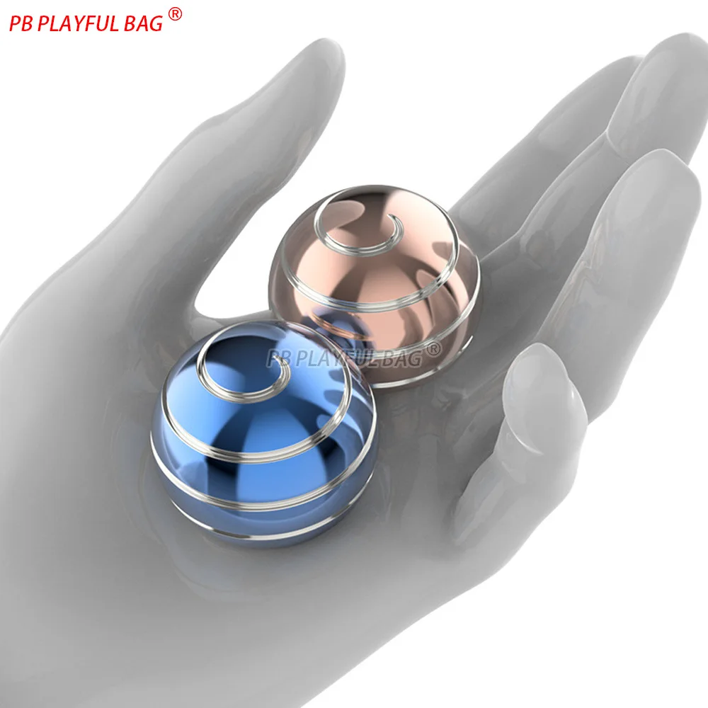 High Light Silver Thread Metal Spinning Ball Desk Rotating Fortune Ball Stress Relief Toy for Office Anxiety Fidget Gadget TS63