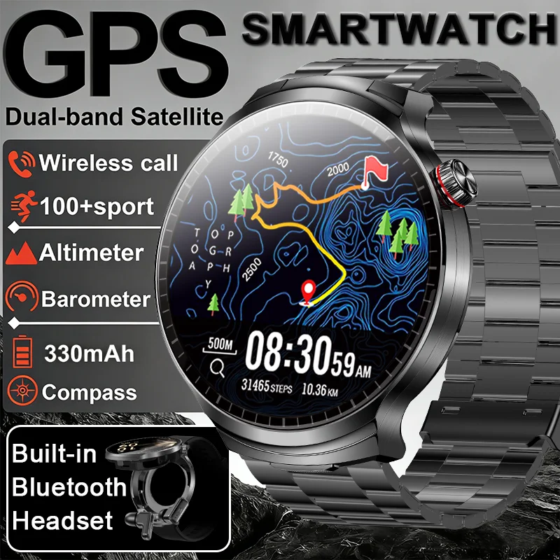 

НОВЫЕ умные часы T-REX TWS, гарнитура 2 в 1, Bluetooth-вызов, пульс, мониторинг артериального давления, наушники, воспроизведение музыки, умные часы