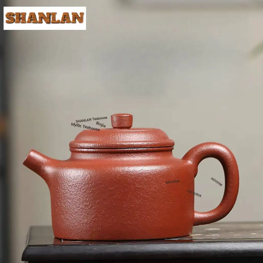 250ml Boutique Yixing Purple Clay Teapots Artists Handmade Dezhong Pot Raw Ore Red Downhill Mud Kettle Zisha Tea Set Gifts