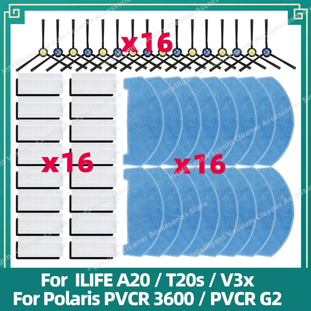 

Щетки для пылесосов OSSIEAO к ILIFE A20 T20s V3x / Polaris PVCR 3600 / G2 0926W / G2 0726W / G2 1226