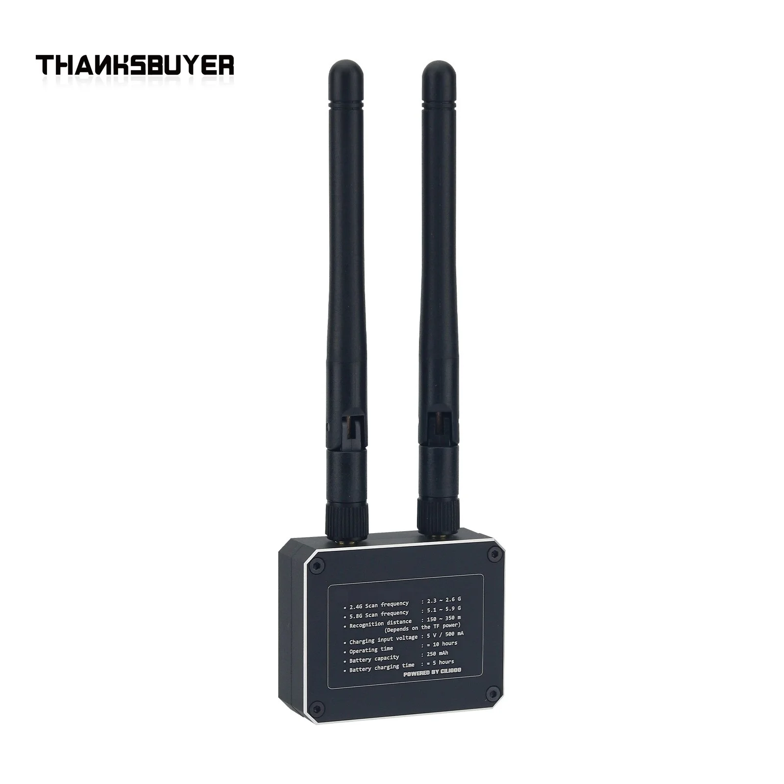 Thanksbuyer Scanner 2.4G/5.8G Frequency Scanner for FPV Drone with 2.4G/5.8G Dual Band Antenna