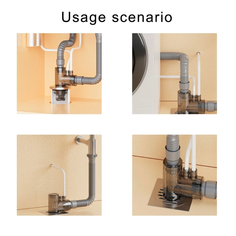 Tappi anti-odore universali a 3 anti-odore, dispositivo prevenzione del riflusso acqua per lavandini, cucine