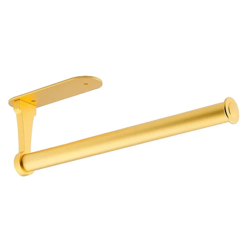 yesAdhesive Kitchen Paper Towel Holder, Wall Mount No‑Drill Tissue Hanger, Cabinet Napkin Rack Roll Paper Dispenser for Bathroom