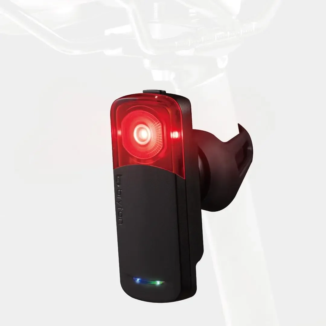 Cycling/Bike Radar with Tail Light, Visual and Audible Alerts for Vehicles up to 207 Yards Away, IPX7 Waterp