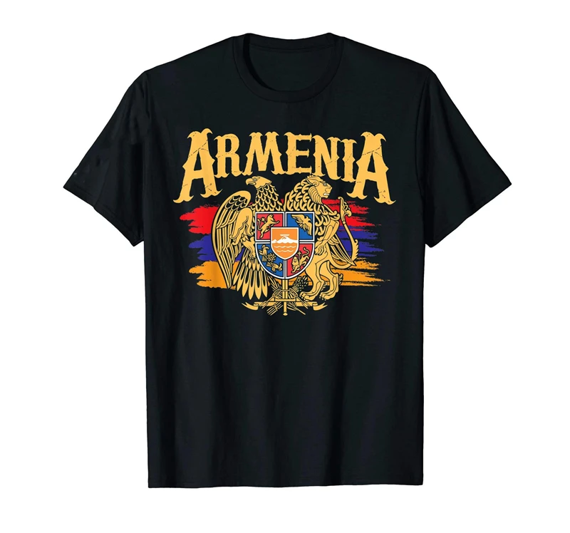 New Design Distressed Armenia Flag Armenian Diaspora Country Nation T-Shirt For Men Women T Shirt Hip Hop Tops Comfortable Tees
