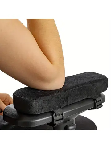 Memory Foam Armrest Pads for Office Chair Elbow Support Cushion for Arm Pressure Relief, Universal Fit Covers for Desk Chairs