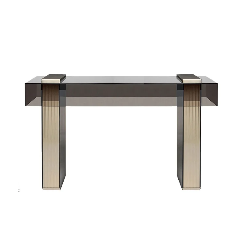 Italian light luxury wall bar table living room modern simple glass entrance small bar partition cabinet