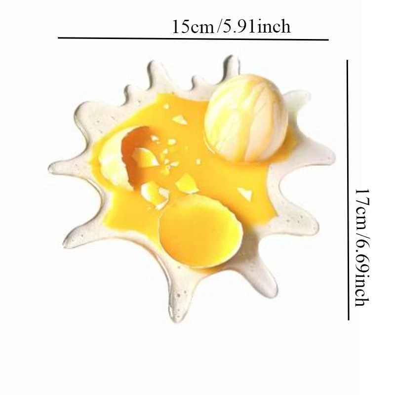 Resin Broken Egg Phone Holder Portable Lightweight Lazy Bracket Funny Stress-relief Toy Multipurpose Durable Cell Phone Stand