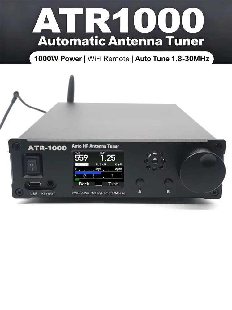 NOWY ATR-1000 1000W 1.8-30MHz Automatyczny Tuner Antenowy do Radiotelefonów YAESU ICOM Kenwood — zdjęcie produktu 7