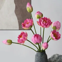 75cm Artificial Lotus Flower Leaf Lotus Pod Home Decoration Living Room Vase Decoration Shooting Props Decoration Mariage