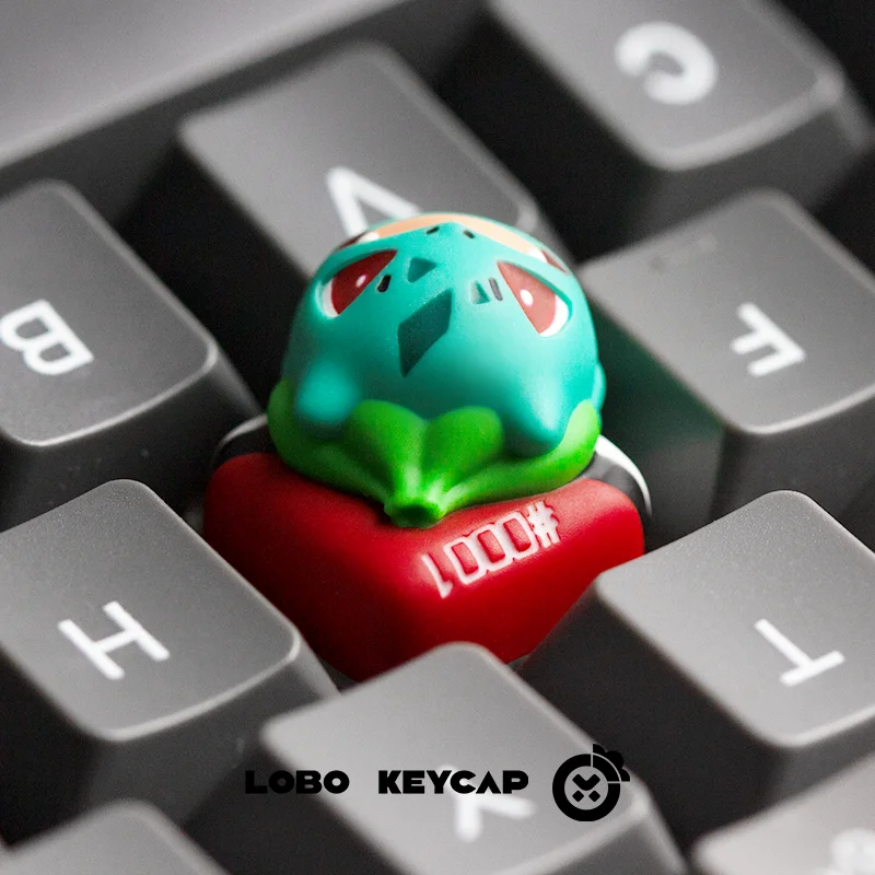 سلسلة البوكيمون Psyduck Pikachu لوحة المفاتيح الميكانيكية الطرفية لطيف شخصية Keycap Esc مادة الراتنج هدايا مخصصة إبداعية