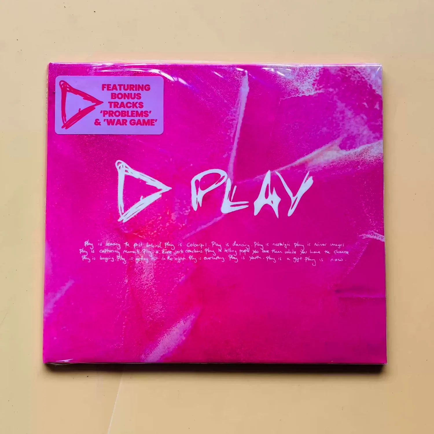 

"PLAY" Pop Rock CD with Bonus Tracks "PROBLEMS" & "WAR GAME" Vibrant Youthful Pop Rock Emotional Storytelling