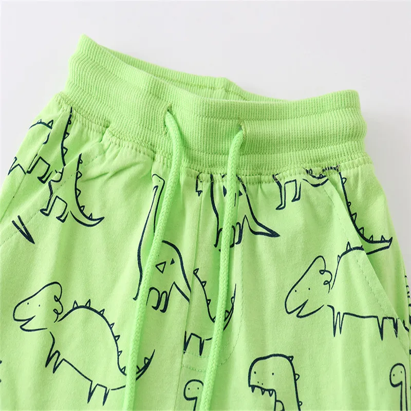 Jumping Meters 2-7T Children\'s Shorts For Boys Girls Dinosaurs Animals Print  Kids Trousers Pants Baby Clothes