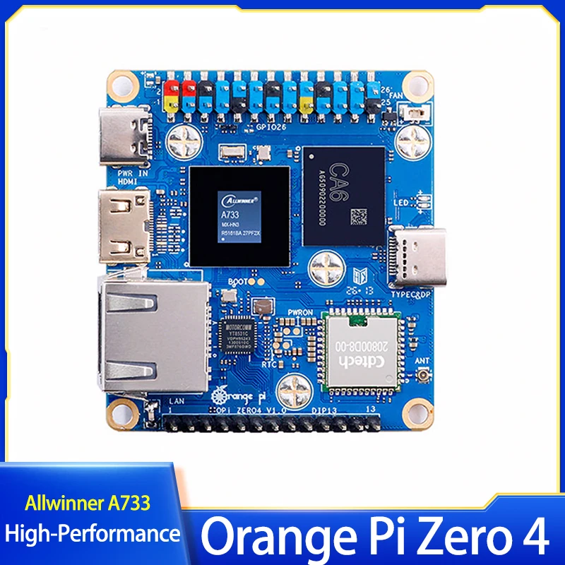 Orange Pi Zero 4 4G Single Board Allwinner A733 High-Performance Processor Dual-Core Cortex-A76 For Orange Pi Zero 4