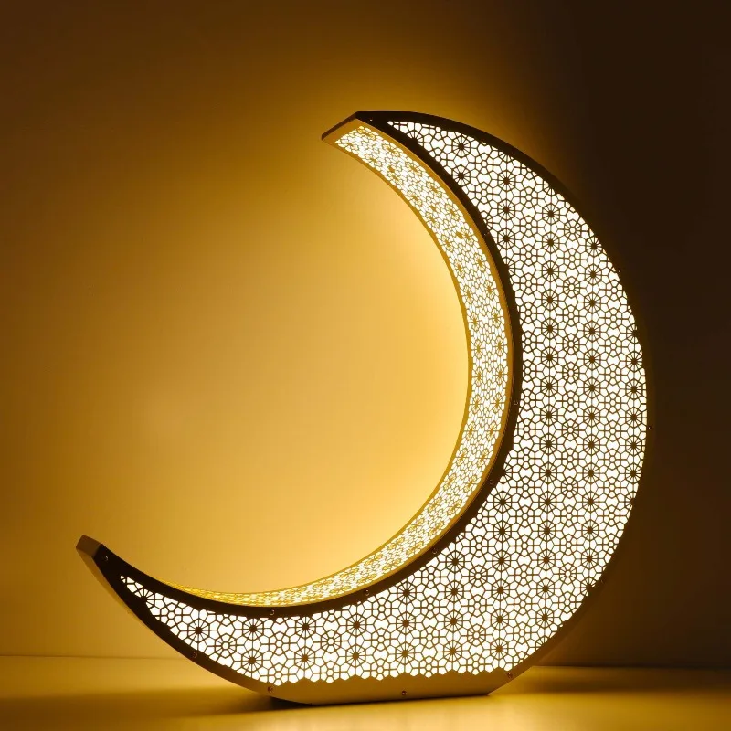 

Turkey Morocco Exotic Vintage Moon Floor Lamp Personality Lamp Hotel South East Asia Thailand Decoration