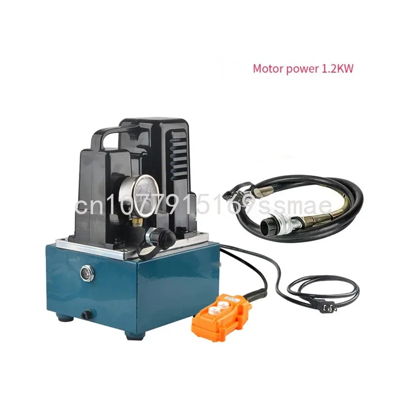 3L 220V 1200W High-Voltage Electric Pump Manual/Foot Switch Electric Hydraulic Pump Hydraulic Station QQ-700 2m Oil Pipe