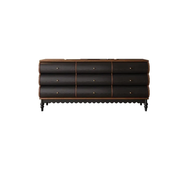 French TV cabinet, combined small apartment living room storage locker