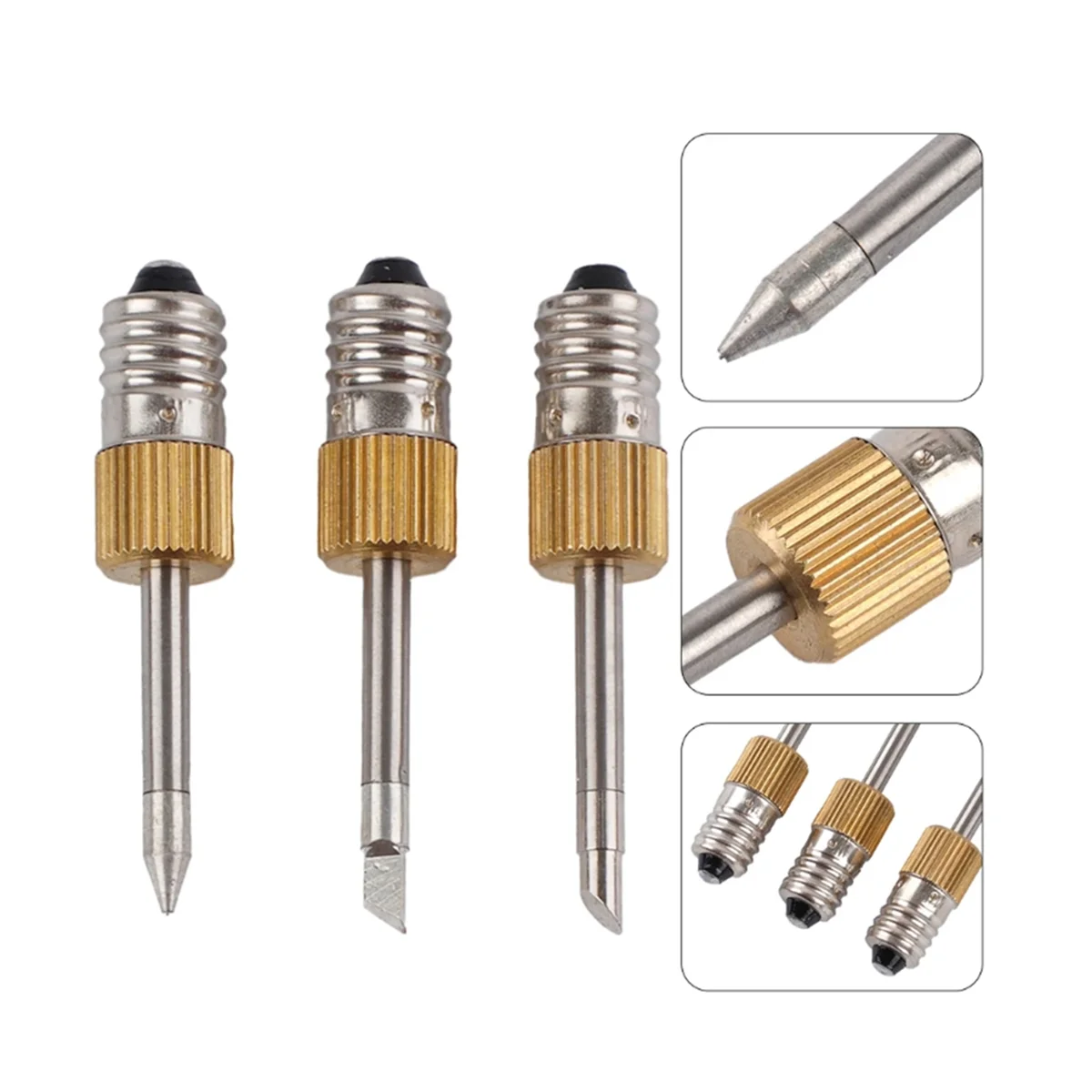 Soldering Iron Tip E10 Interface Soldering Iron Tips USB Soldering Tip Welding Head Soldering Tools Branding Iron-A